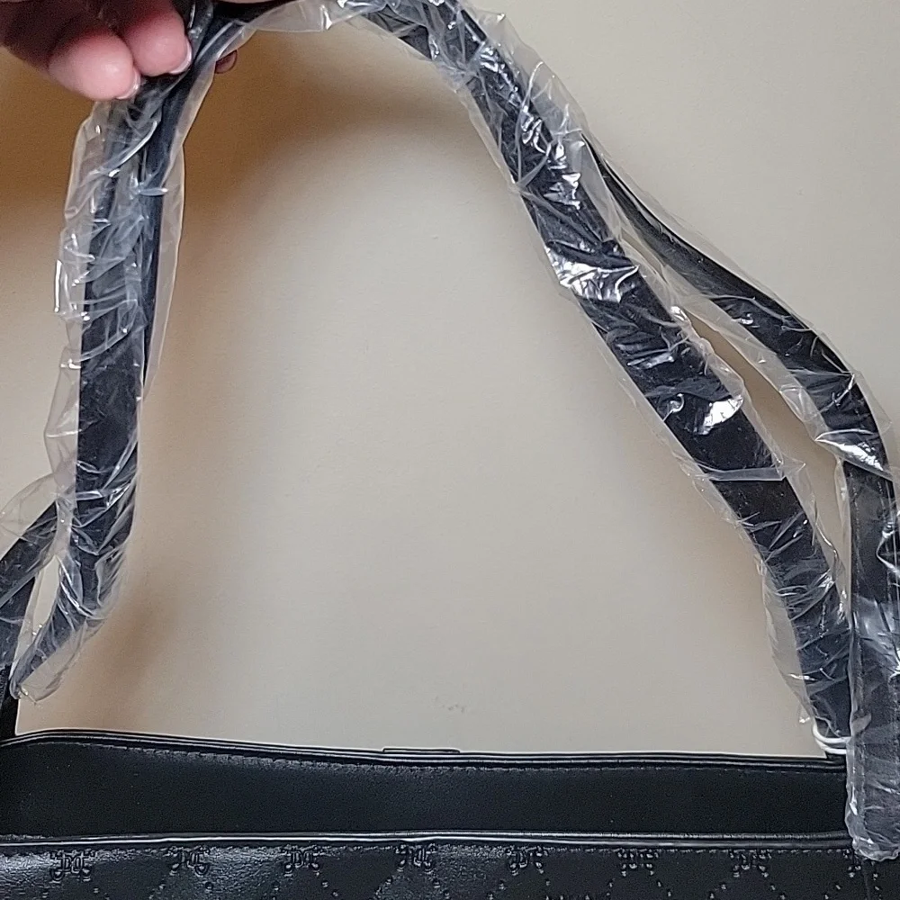Cavali Tote Bag Large Black‎ Embossed NWT